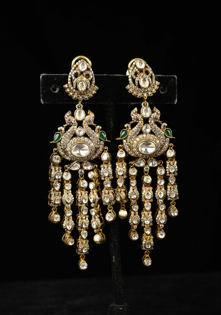 92.5 Pure Silver, Lishma Victorian Long Earrings