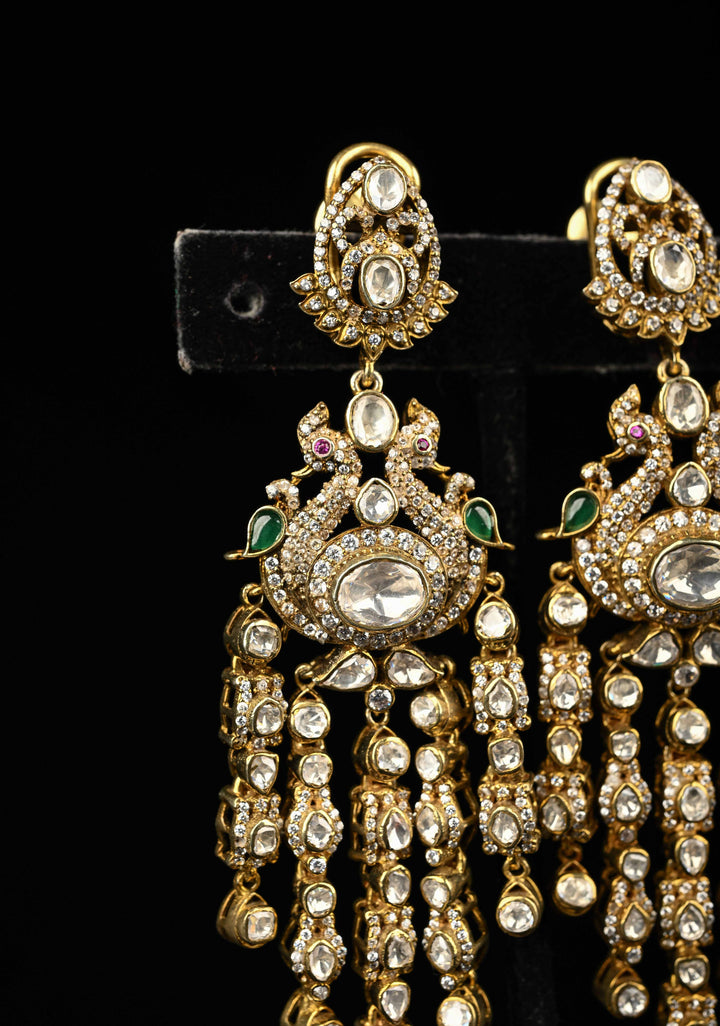 92.5 Pure Silver, Lishma Victorian Long Earrings