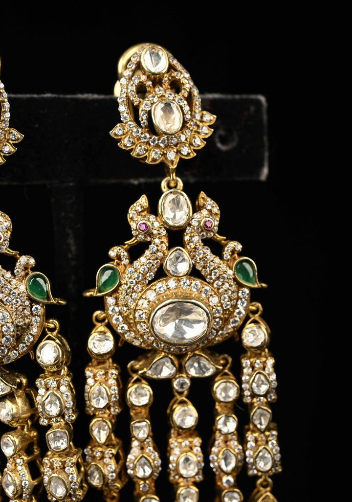 92.5 Pure Silver, Lishma Victorian Long Earrings