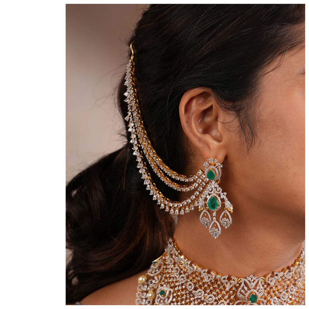 Pure 92.5 Silver Rithka Avikam Long Necklace Set