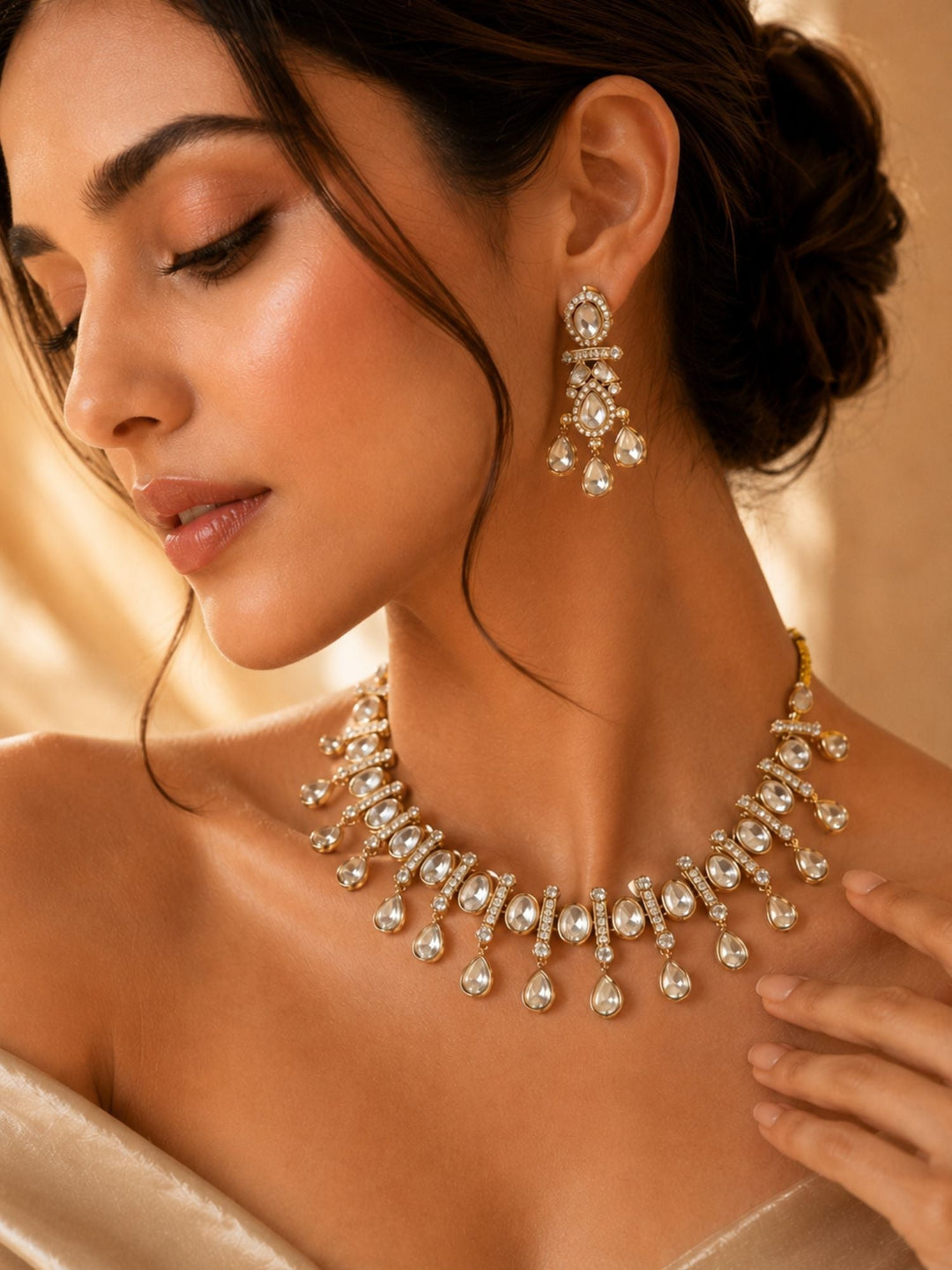 Traditional Kundan Necklace Set | SHOBITAM