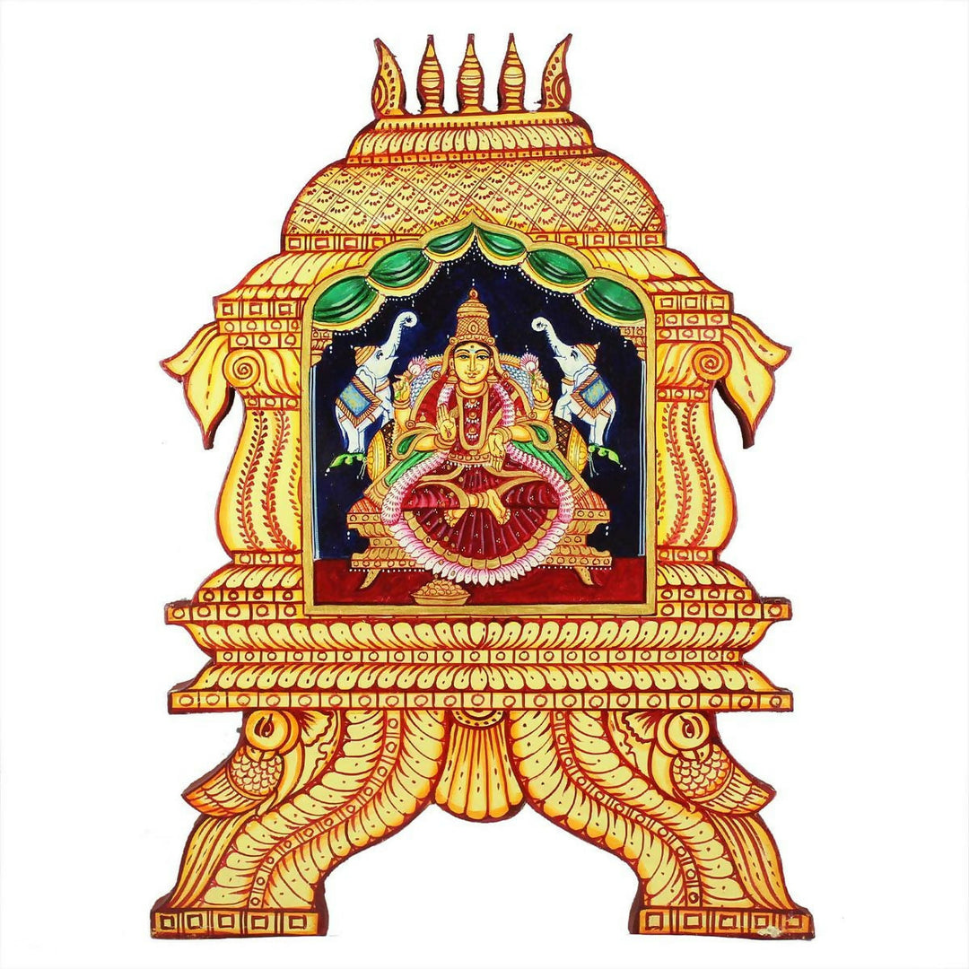 LAKSHMI TEMPLE PAINTING 12*16*1 | SHOBITAM