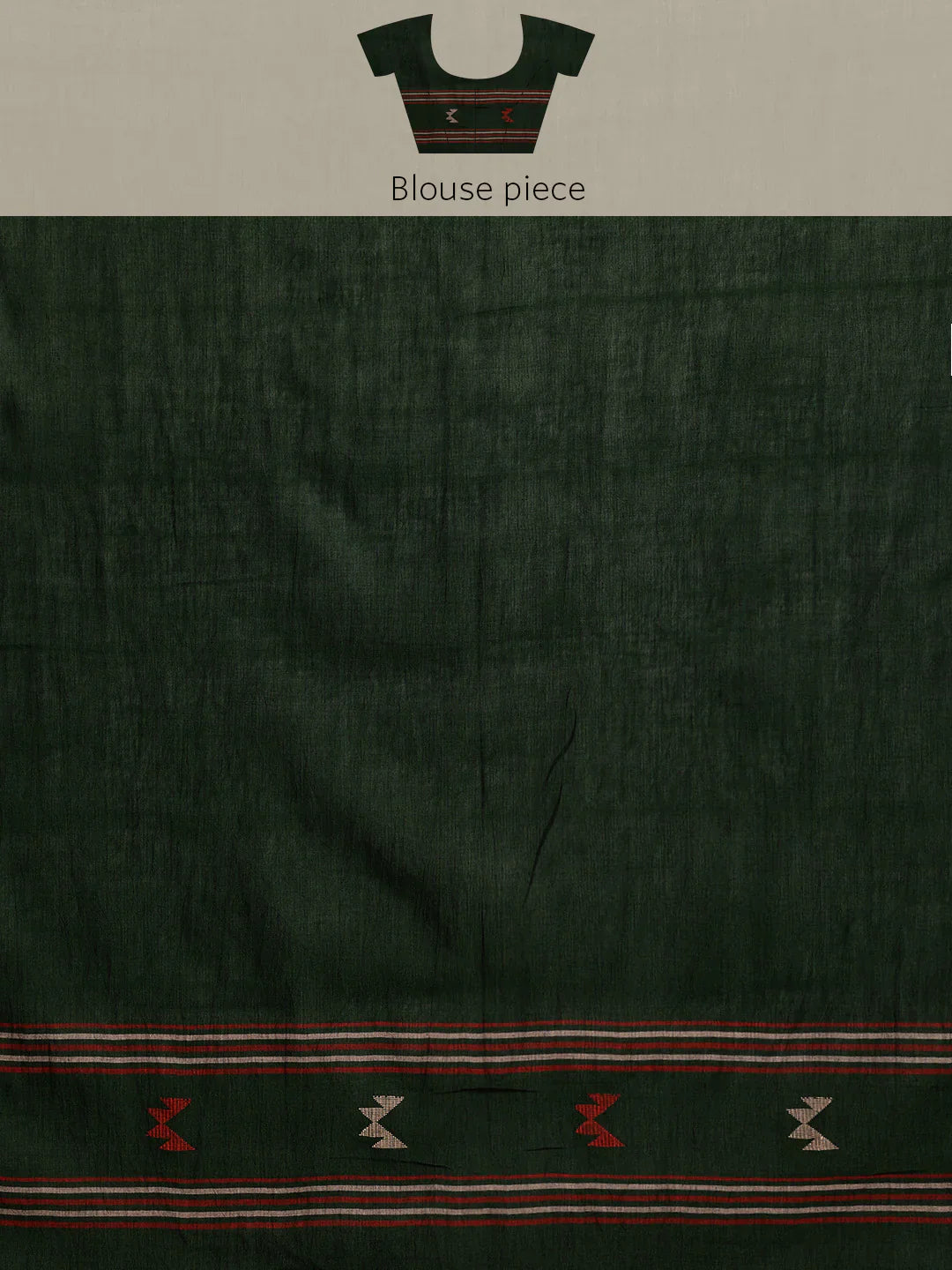 Green Handloom Jamdani Cotton Saree