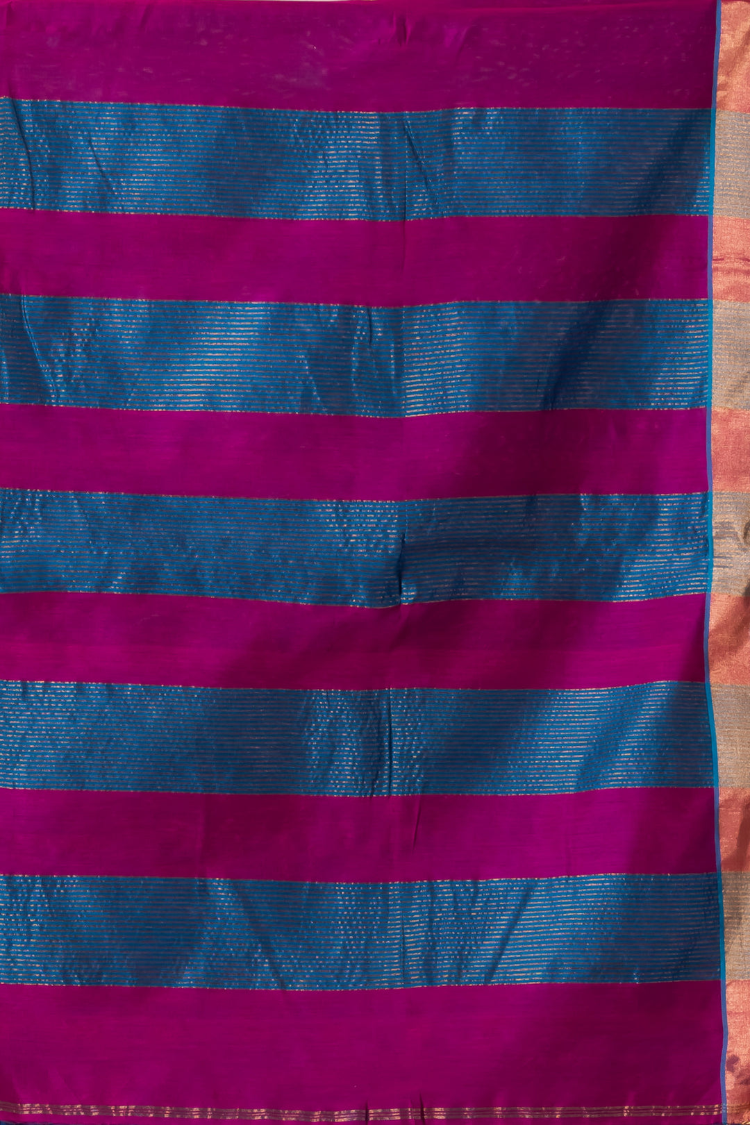 Rani pink Cotton-silk saree | SHOBITAM
