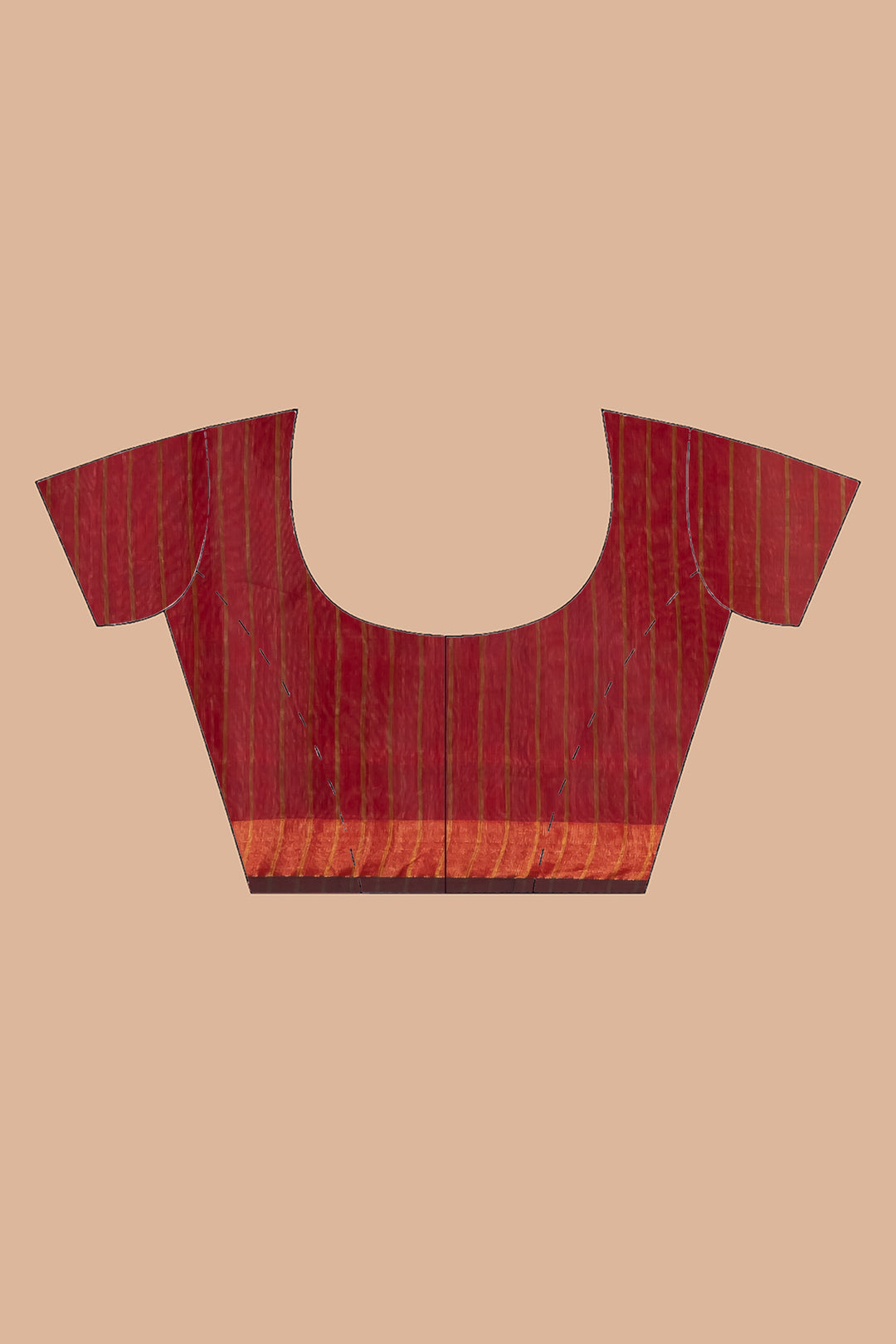 Handloom cotton-silk with jamdani woven border and pallu. | SHOBITAM