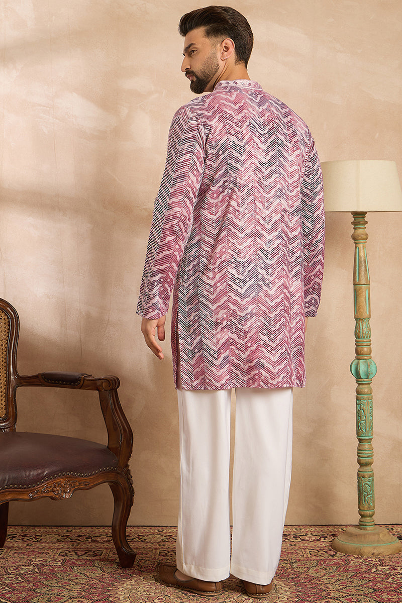 Maroon Silk Blend Solid Embroidered Straight Kurta With Trouser| SHOBITAM