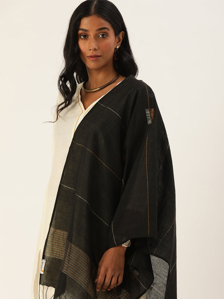 Handloom Jamdani Cotton Stole | SHOBITAM