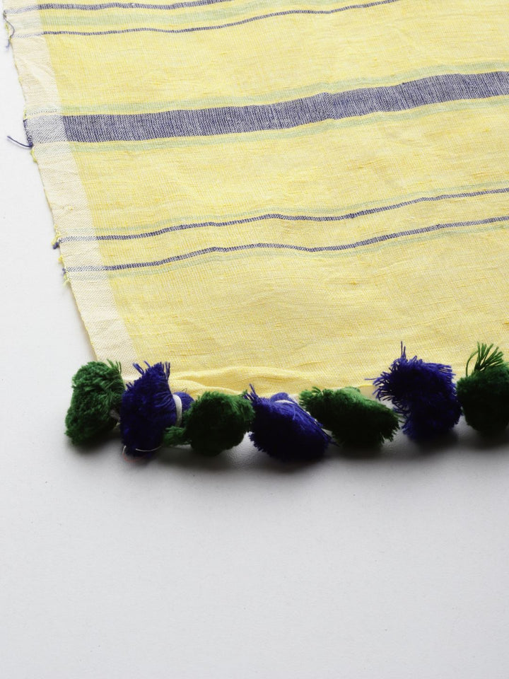Cotton Linen Handloom Stole | SHOBITAM