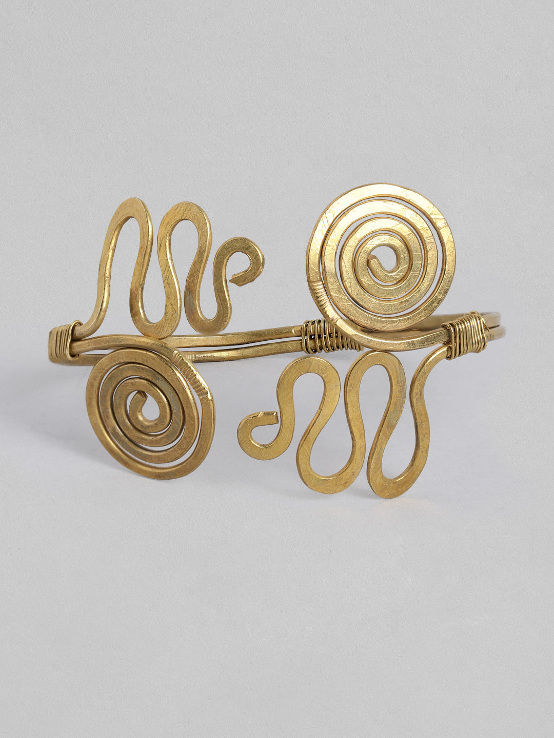 Beautiful & Ethnic Design Handmade Brass Bracelet | SHOBITAM