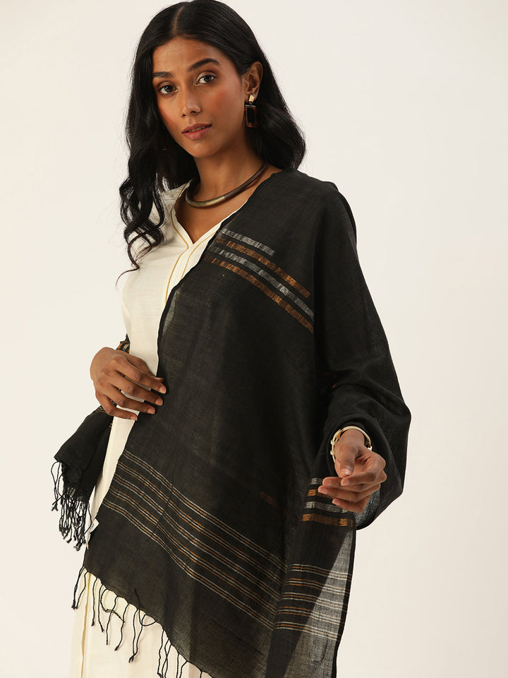 Handloom Jamdani Cotton Stole | SHOBITAM