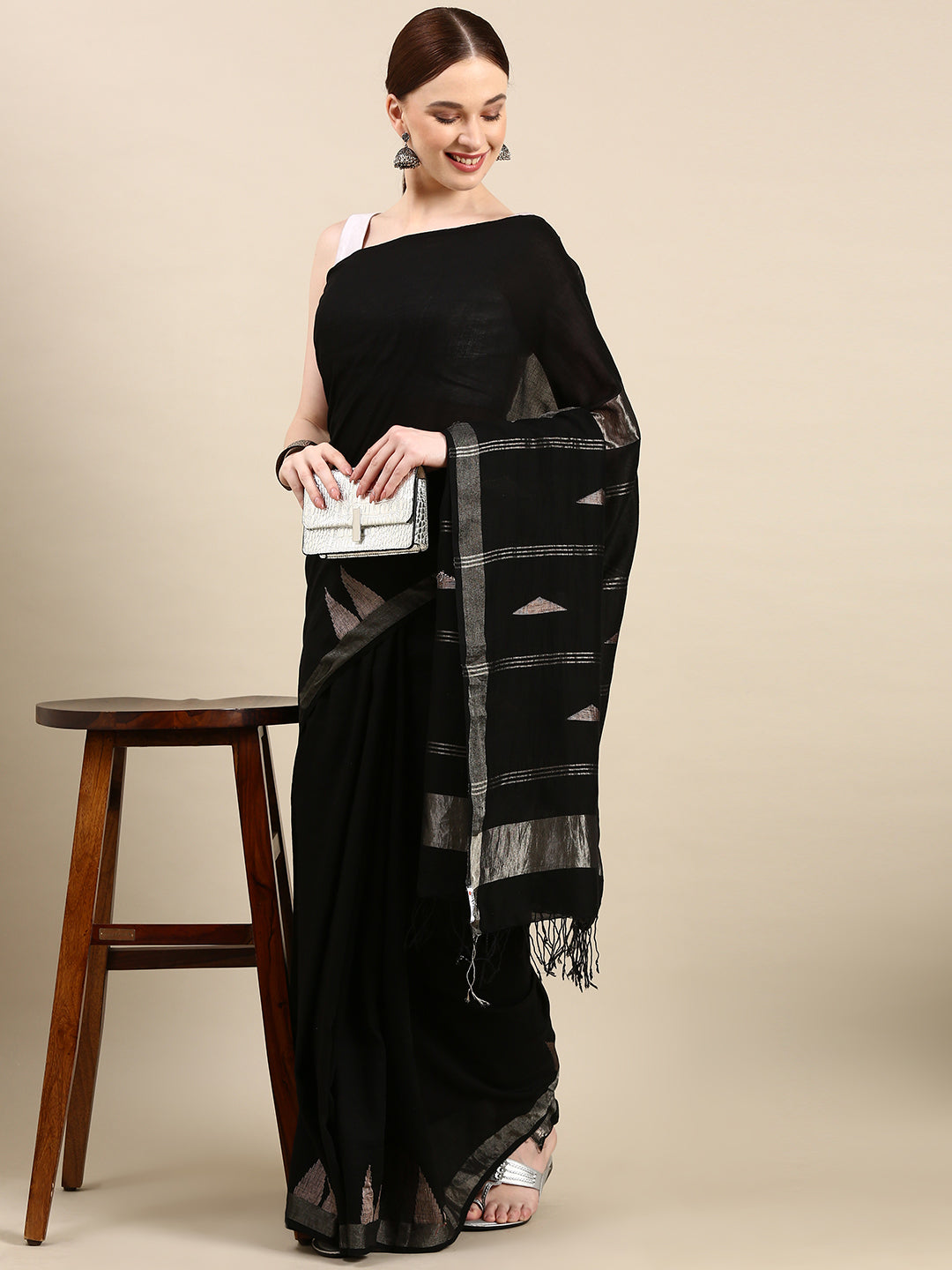Handloom Jamdani Cotton Saree | SHOBITAM