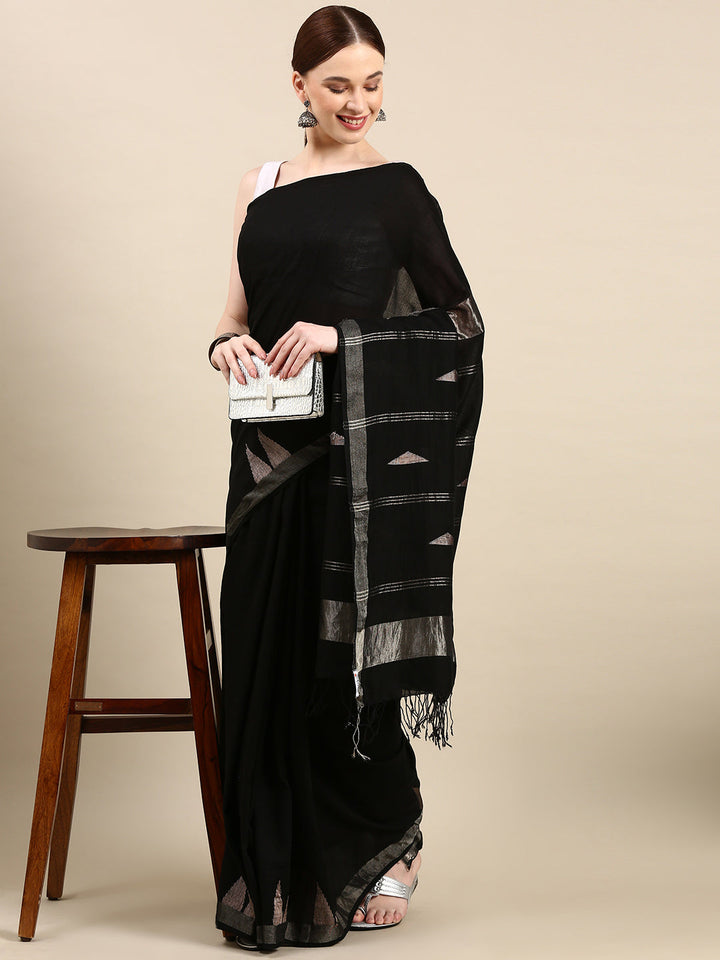 Handloom Jamdani Cotton Saree | SHOBITAM