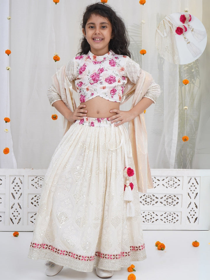 Girls Royal Rose Gulabo Lehenga Set | SHOBITAM