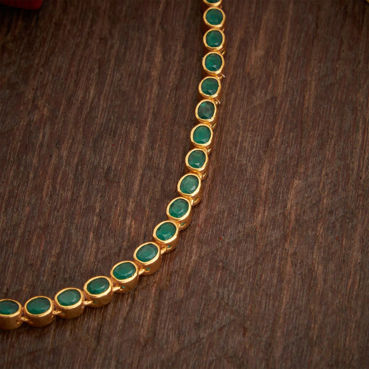 Pure 92.5 Silver, Gold Plated Chakravira Necklace