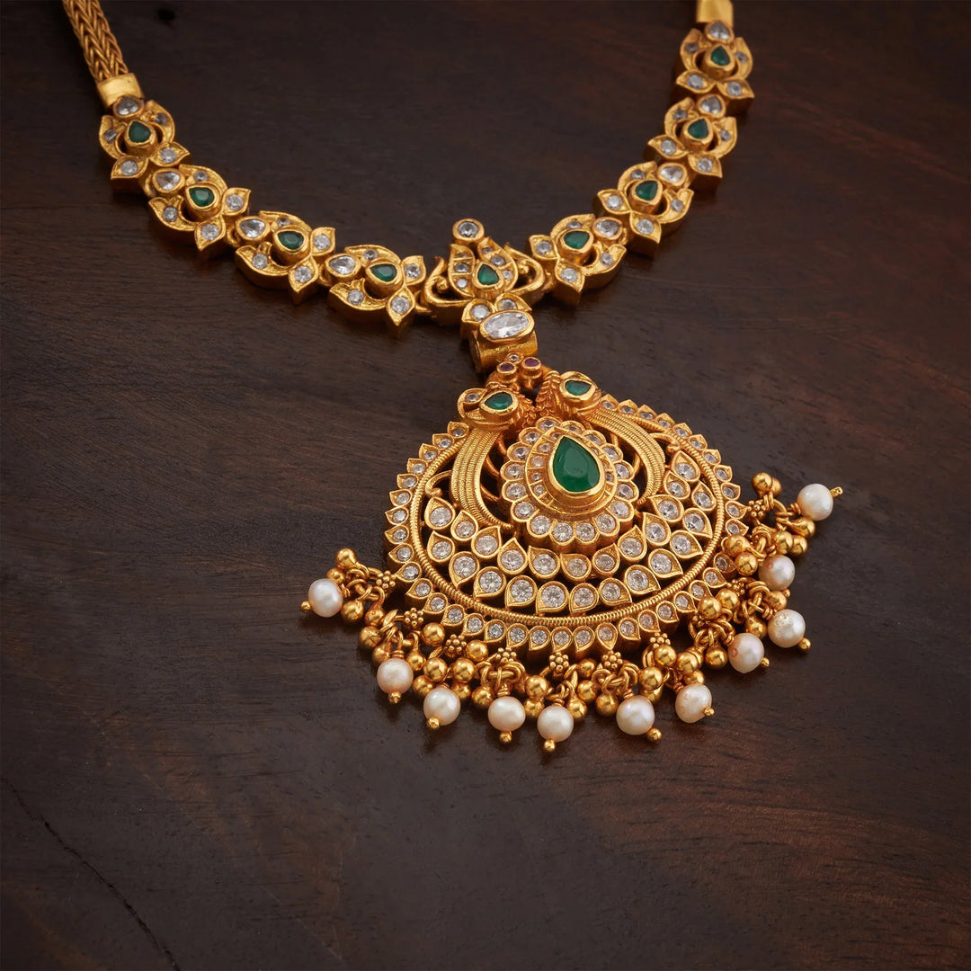Pure 92.5 Silver, Gold Plated Kamalarasa Necklace