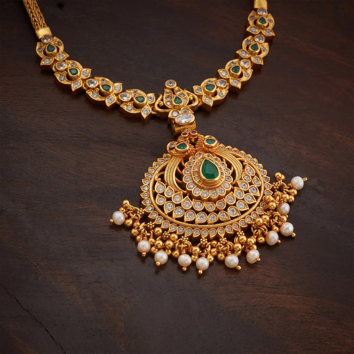 Pure 92.5 Silver, Gold Plated Kamalarasa Necklace