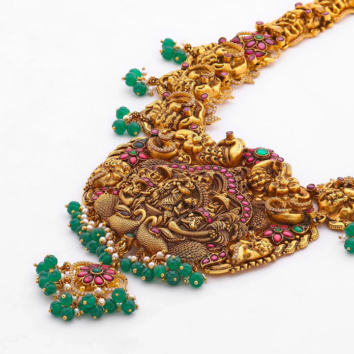 Pure 92.5 Silver, Gold Plated Laddu Gopal Ratna Haaram