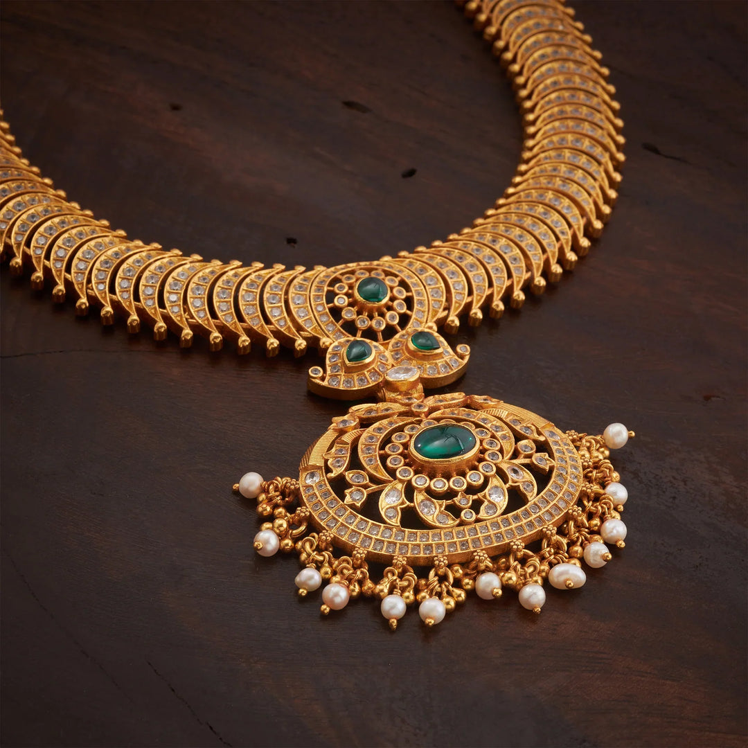Pure 92.5 Silver, Gold Plated Kairipushpa Necklace