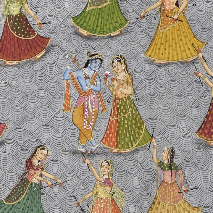 3.5 x 4.5 feet Kamal Bagh Painting | SHOBITAM