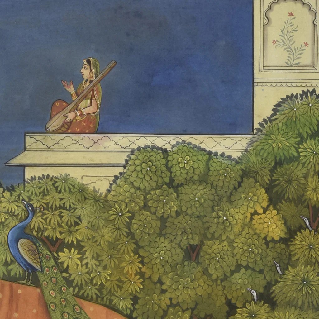4x3 feet Krishna Rukmani Milan Painting | SHOBITAM