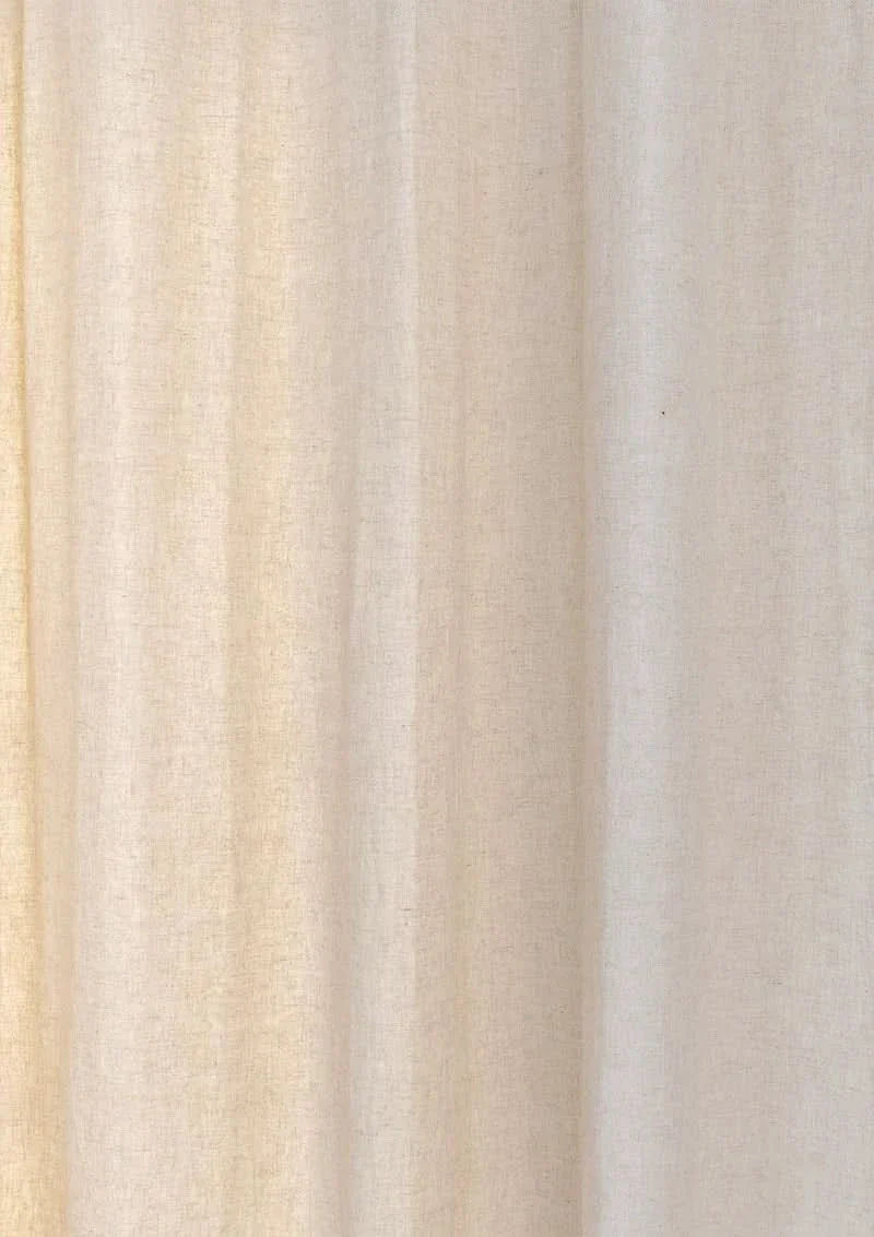 Divya 100% cotton plain curtain in Beige -  Customizable for size, lining and headers