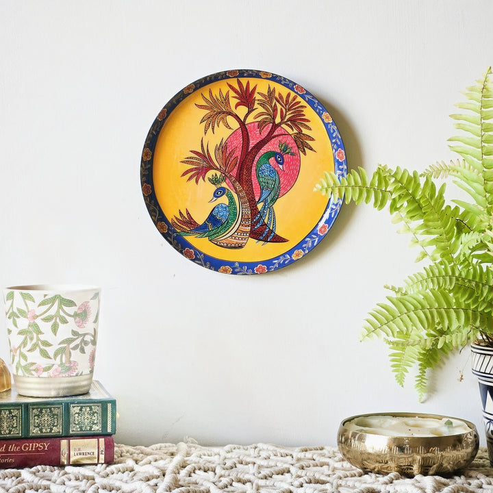 Gondh Single Wall Plate with wooden stand