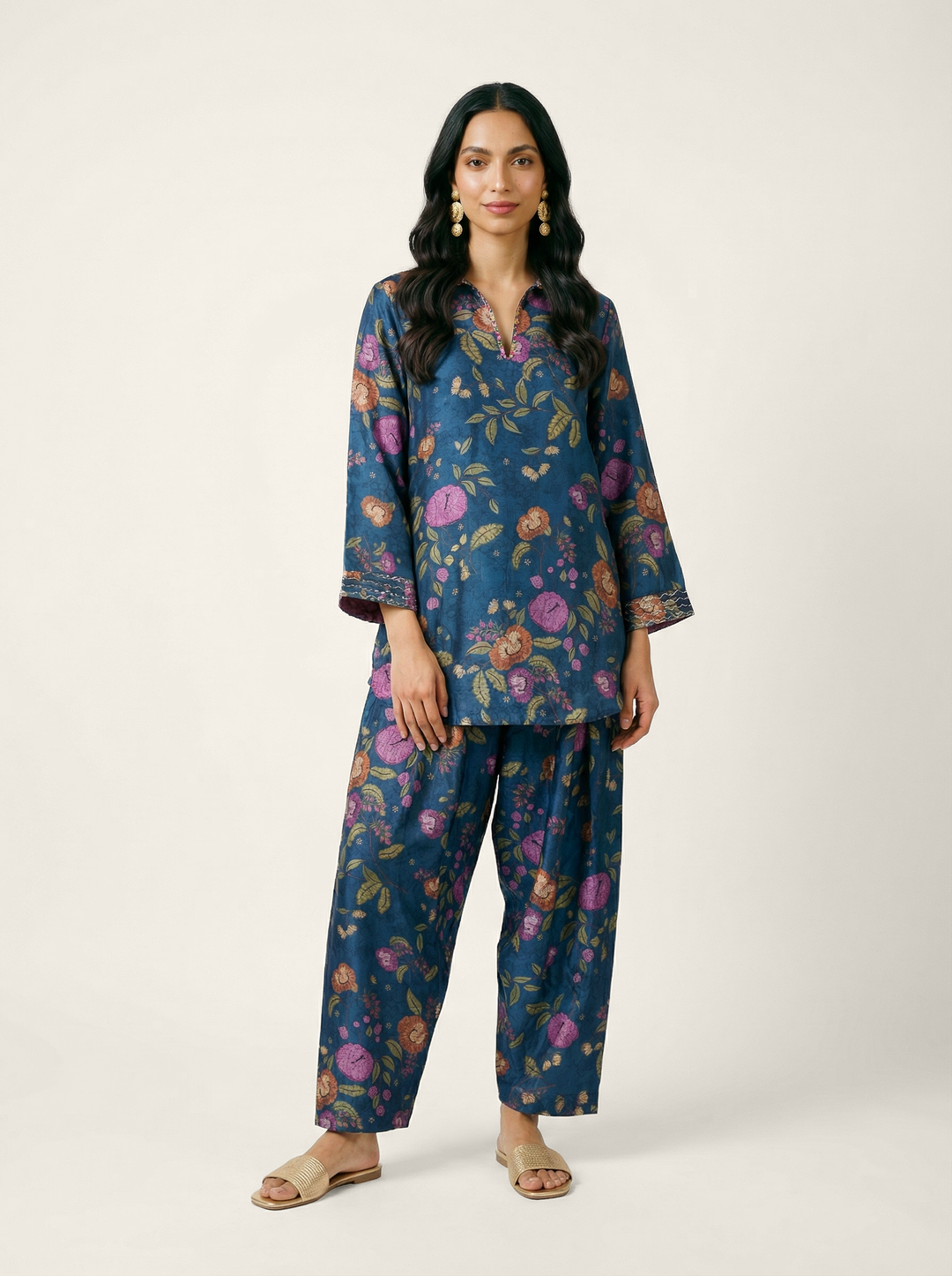Abeer Co-ord Set - Blue