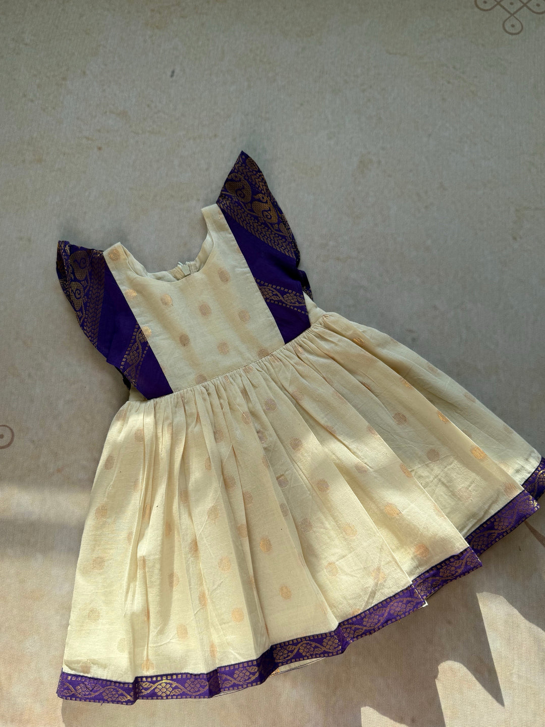 Anvi Kids Cotton Frock - Onam Edit Express | SHOBITAM