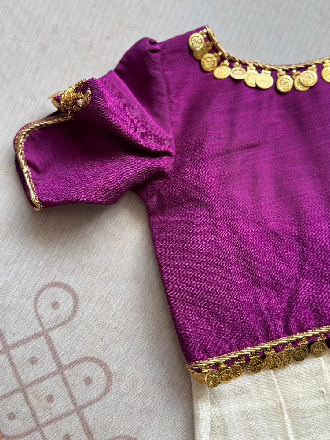 Aabarna Crop top and skirt - Onam Edit Express | SHOBITAM