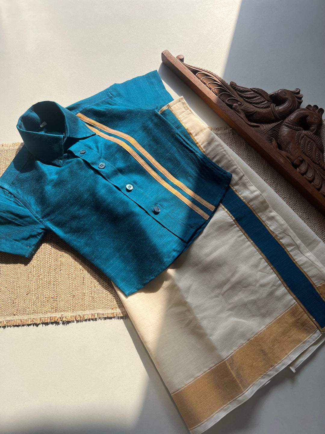 Boys Dhoti and Shirt - Onam Edit Express | SHOBITAM