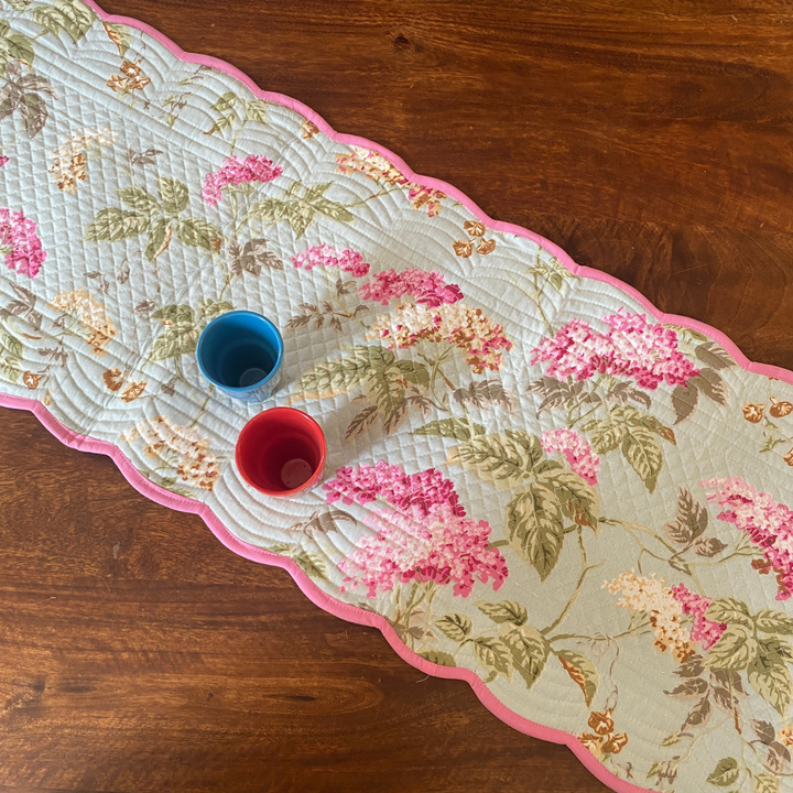 Gardenia Reversible Table Runner, 100%Cotton, 15''*72 |shobitam