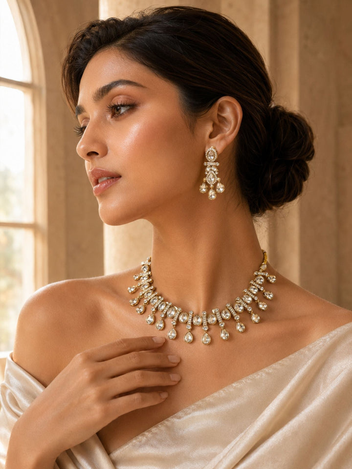 Traditional Kundan Necklace Set | SHOBITAM