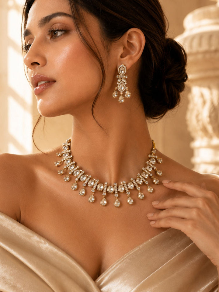 Traditional Kundan Necklace Set | SHOBITAM