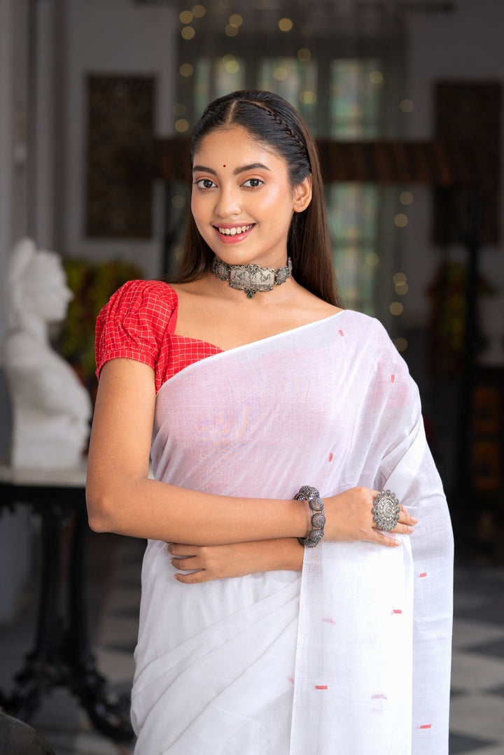 Pujo Jamdani Blouse | SHOBITAM
