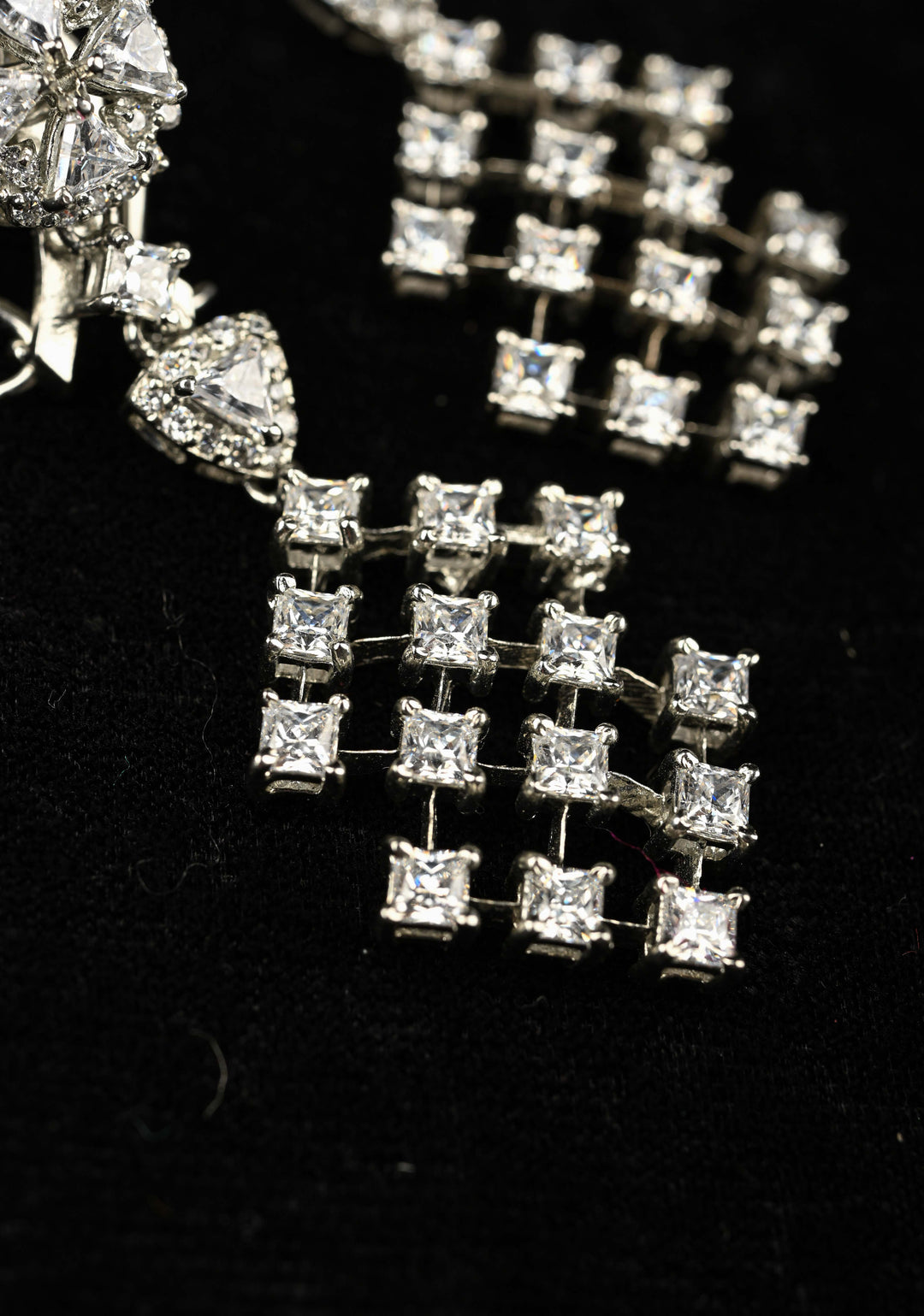 92.5 Pure Silver CZ Earrings