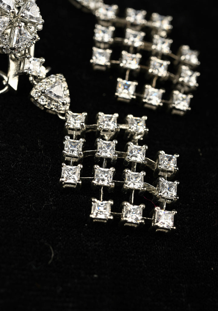 92.5 Pure Silver CZ Earrings