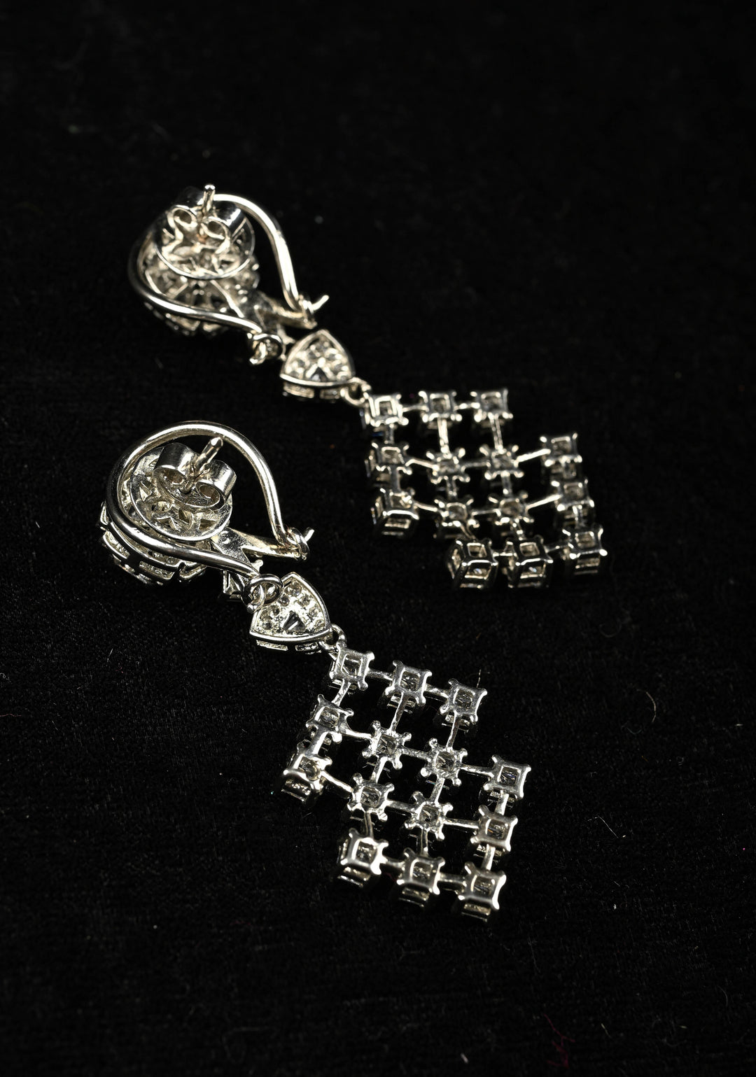92.5 Pure Silver CZ Earrings