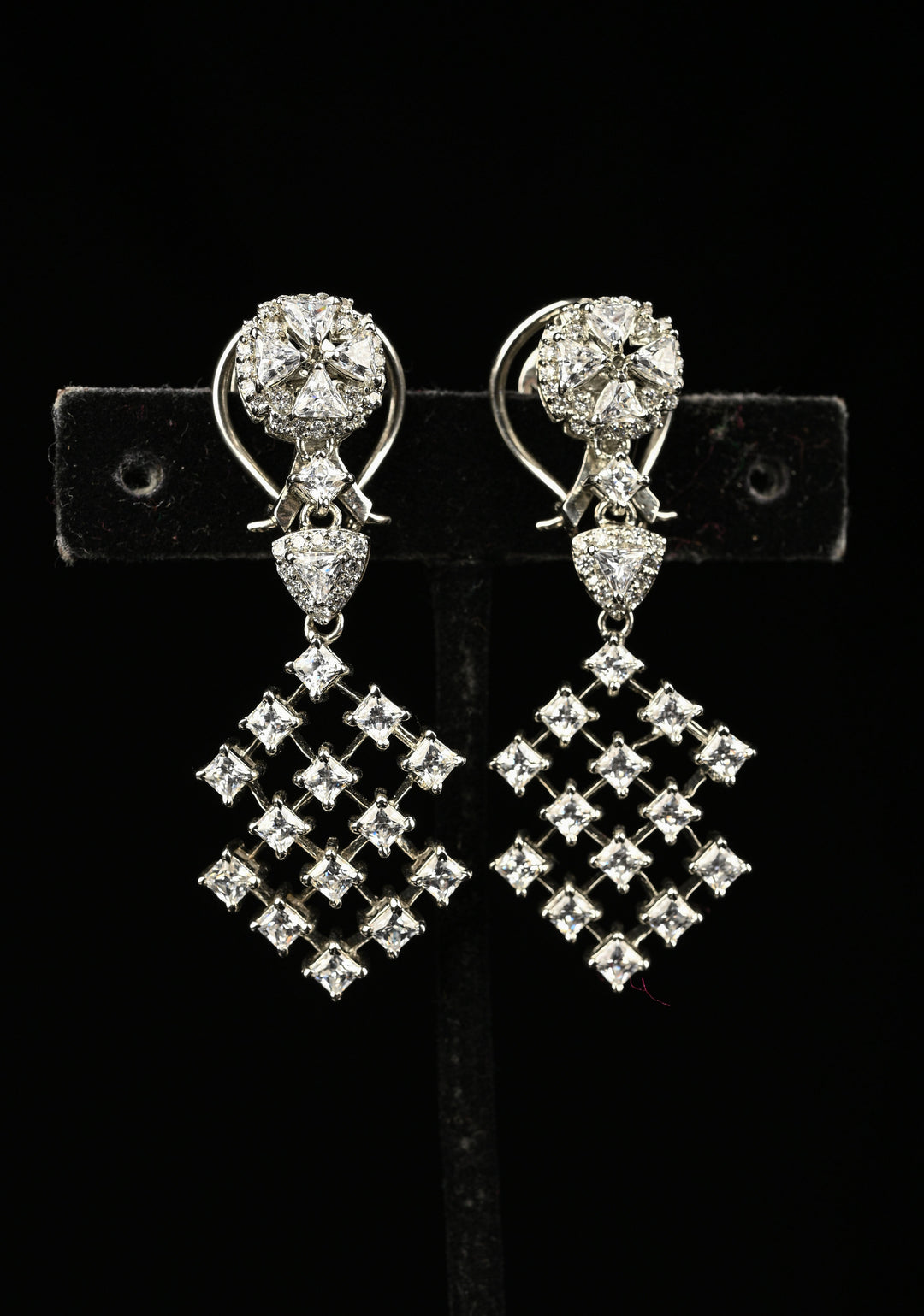 92.5 Pure Silver CZ Earrings