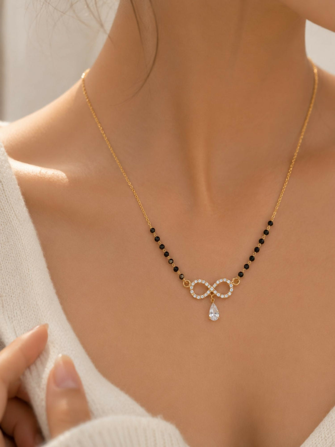 Alia Bhatt Wedding Inspired Infinity Mangalsutra | SHOBITAM