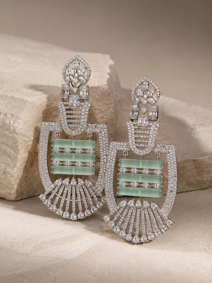 Ruby Stone Statement Earrings | SHOBITAM