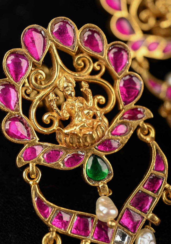92.5 Pure Silver, Gold Plated Grand Shine Long Earrings