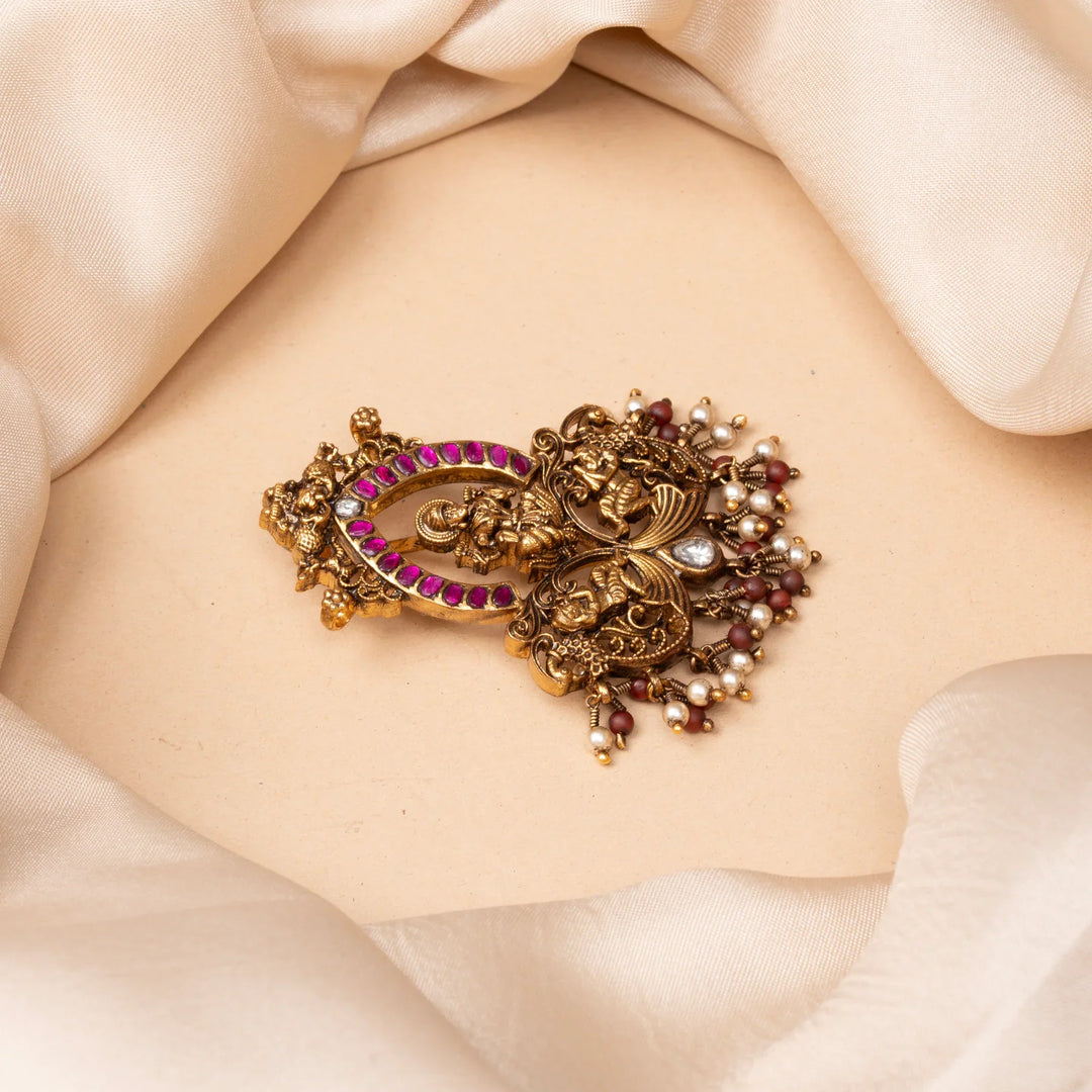 Pure 92.5 Silver, Gold Plated RupKamala Pendant