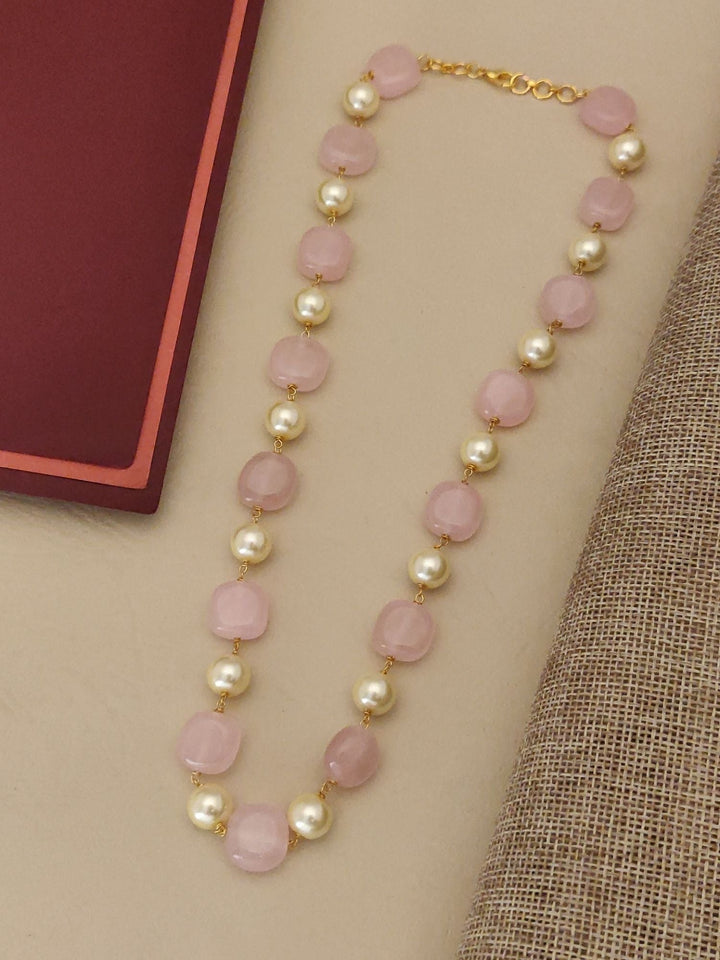 Gold Plated Jaipuri Stones Mala – Traditional Royal Glam | SHOBITAM