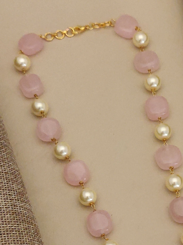 Gold Plated Jaipuri Stones Mala – Traditional Royal Glam | SHOBITAM