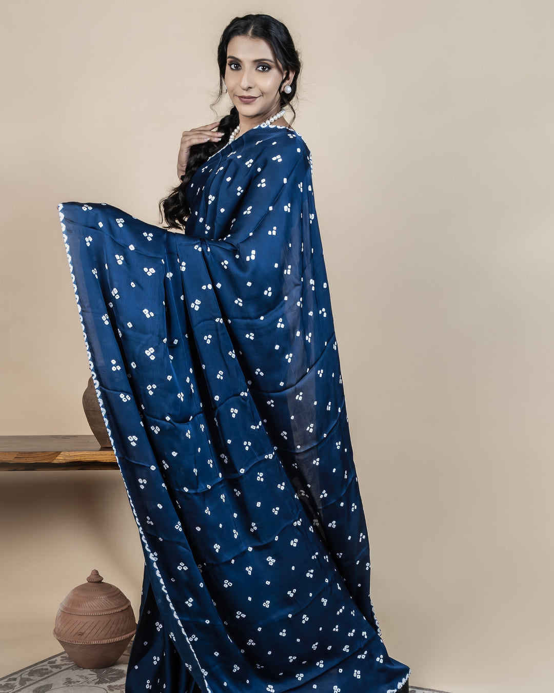 Odhani Bandhani Saree | SHOBITAM