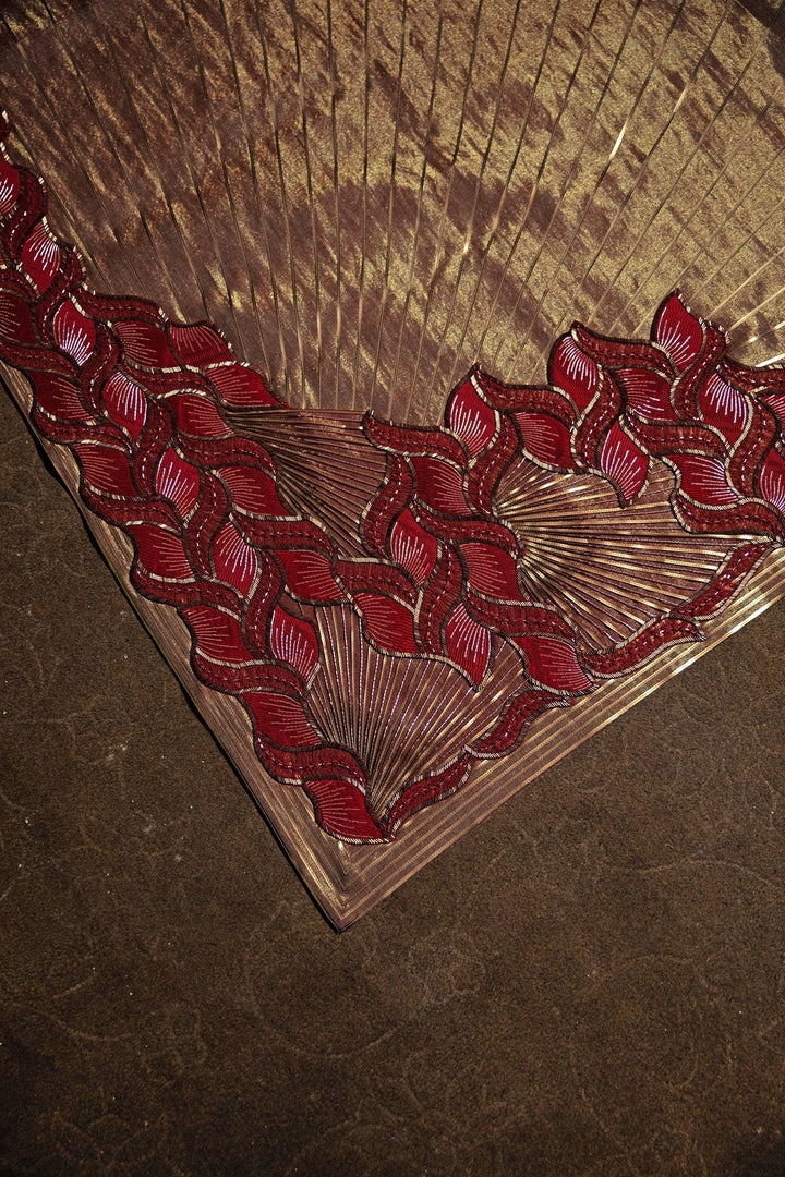 Stunning Handwoven Pashmina Zari Reversible Embroidered Shawl for Men & Women - MILAN