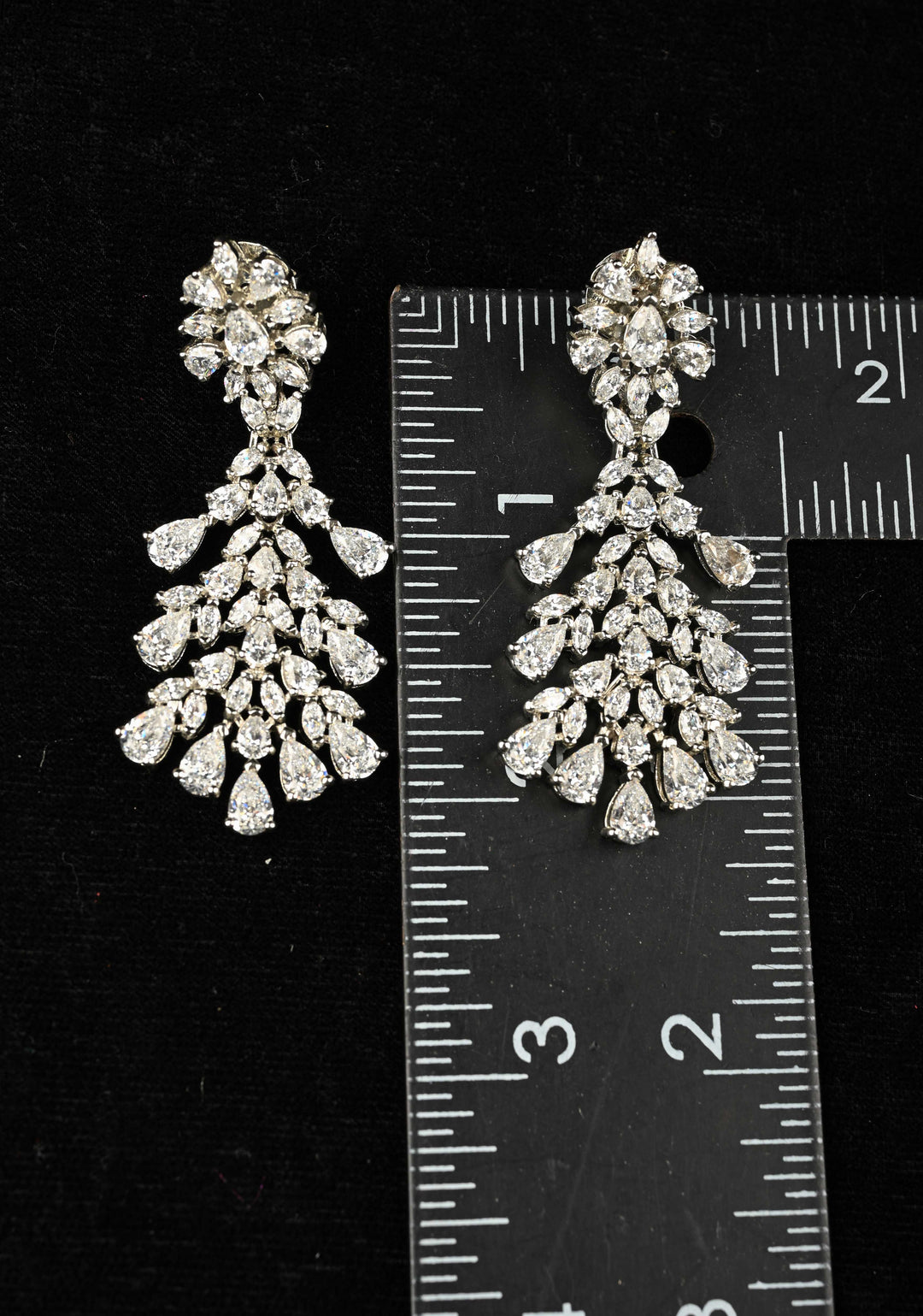 92.5 Pure Silver CZ  Earrings