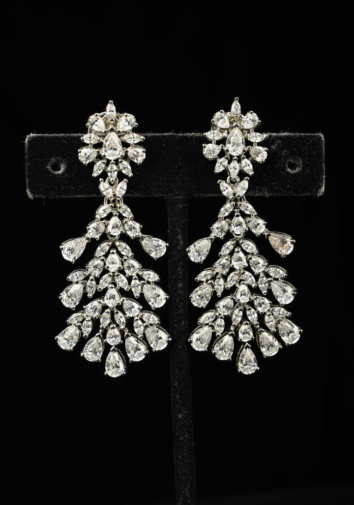 92.5 Pure Silver CZ  Earrings