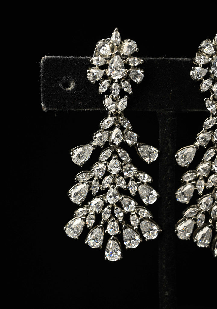92.5 Pure Silver CZ  Earrings