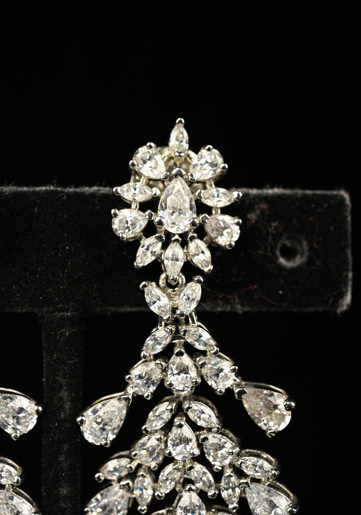 92.5 Pure Silver CZ  Earrings